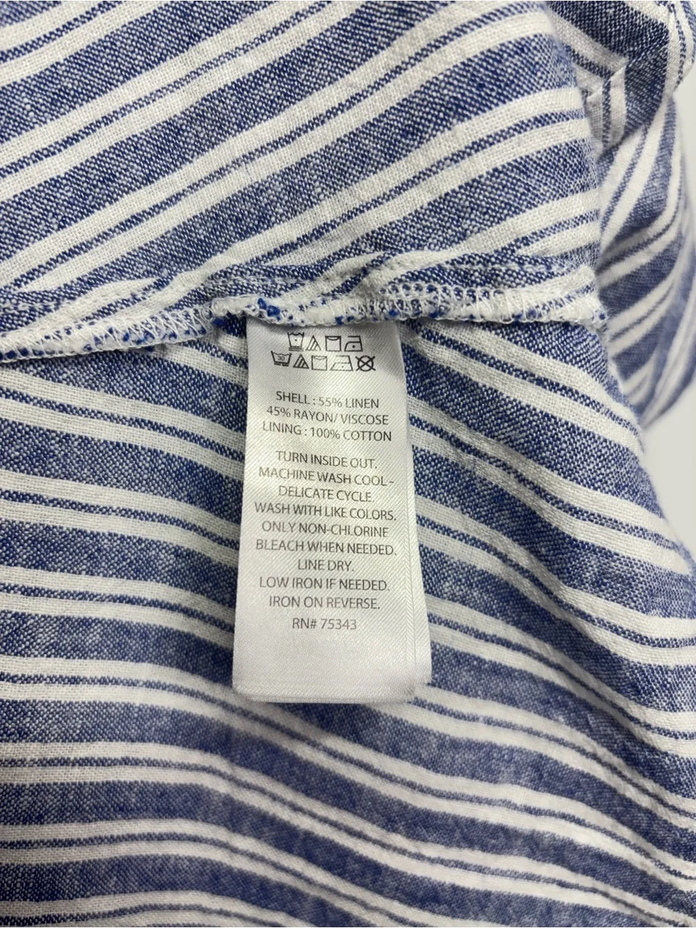 ✨Calypso St. Barth Linen Blue White Striped Maxi Dress Size XS